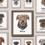 Custom Memorial Airedale Terrier Dog Print With Angel Wings, thumbnail 6 of 10