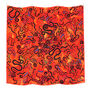 Myriapoda Millipede Print Silk Scarf, thumbnail 1 of 3