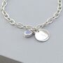 Sterling Silver Personalised Birthstone Charm Bracelet, thumbnail 5 of 12