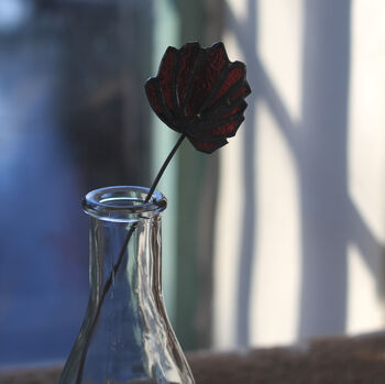 Red Clover Stained Glass Flower, 2 of 9