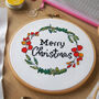 Merry Christmas Cross Stitch Kit, thumbnail 2 of 6