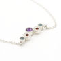 Sterling Silver And Gemstone Necklace, thumbnail 5 of 5