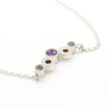 Sterling Silver And Gemstone Necklace, 5 of 5