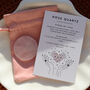 Rose Quartz Flat Crystal Gift – Disc Shape With Pouch, thumbnail 2 of 5