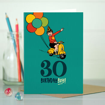 ‘30 Birthday Boy’ 30th Milestone Birthday Card, 3 of 4