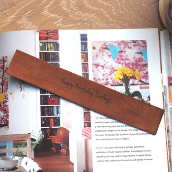 Personalised Cricket Recycled And Leather Book Mark, 4 of 6