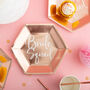 Hen Party Rose Gold Bride Squad Paper Plates, thumbnail 2 of 5