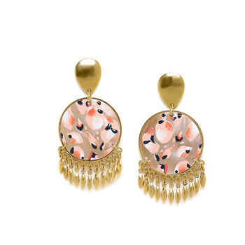Statement Gold Plated Drop Dangle Earrings, 2 of 2