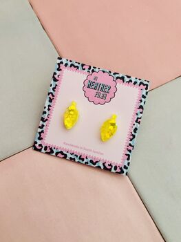 Christmas Light Glitter Resin Studs / Sparkly Holiday Bulb Earrings / Christmas Gift / Stocking Filler, 6 of 12