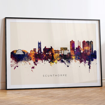 Scunthorpe Skyline Cityscape Art Print, 6 of 12