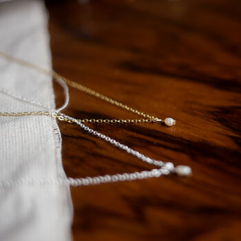Minimalist Natural Freshwater Pearl Necklace, 6 of 6