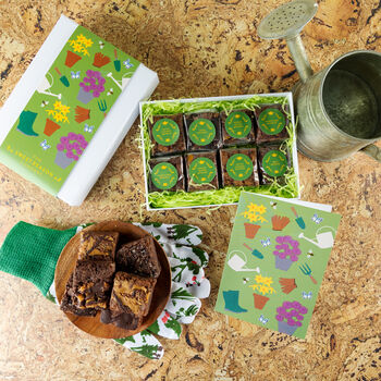 'Gardening' Vegan Luxury Brownie Gift, 4 of 4