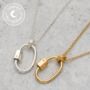 Personalised Oval Carabiner Charm Collector Necklace, thumbnail 2 of 11