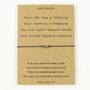 Your Life Was A Blessing Heart Charm Wish Bracelet, thumbnail 3 of 4