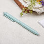 Pastel Green Eco Friendly Pen, Recycled Wheat Straw Pen, thumbnail 1 of 3