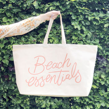 'Beach Essentials' Really Big Bag By Alphabet Bags | notonthehighstreet.com