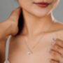 Sterling Silver 925 Lily Of The Valley Pendant Necklace, thumbnail 1 of 12