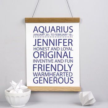 Star Sign Personalised Print, 3 of 4
