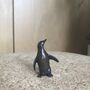 Miniature Bronze Penguin Sculpture, 8th Anniversary, thumbnail 5 of 8