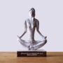 Yoga Lover Gift Wooden Statue, thumbnail 3 of 8