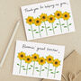 Sunflowers Teacher Card With Seeds, thumbnail 1 of 2