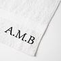 Personalised Embroidered Initials Hand Towel, thumbnail 6 of 10