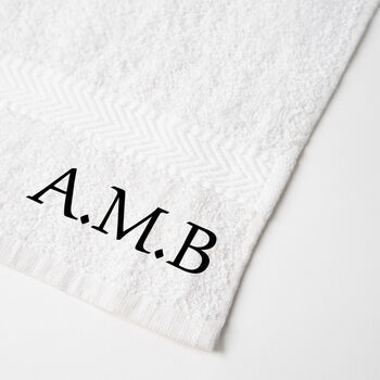 Personalised Embroidered Initials Hand Towel, 6 of 10