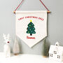 Baby's First Christmas Personalised Decoration Flag, thumbnail 1 of 7