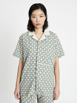 Dayra Printed Unisex Relaxed 100% Cotton Loungewear Set, 2 of 3