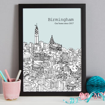 Personalised Birmingham Print, 9 of 10