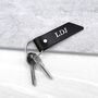 Handmade Personalised Leather Special Date Keyring, thumbnail 2 of 6