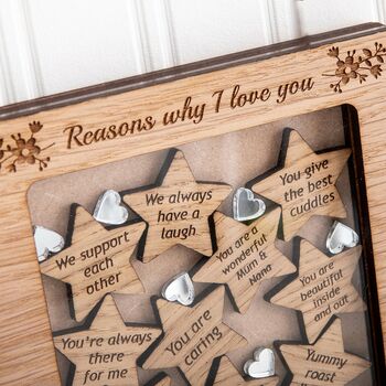 '10 Reasons Why I Love You' Personalised Frame, 4 of 6