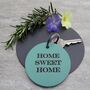 Home Sweet Home Personalised Leather Keyring, thumbnail 5 of 6