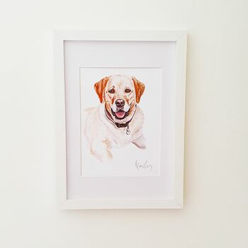 Original Framed Pet Portrait, 8 of 9