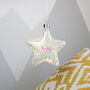Glitter LED Star Hanging Decoration Light, thumbnail 9 of 9
