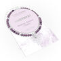 Amethyst And Silver Beads Healing Crystals Bracelet Gift, thumbnail 1 of 5