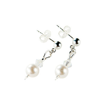 Swarovski Crystal And Pearl Wedding Necklace, 7 of 9