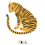 Tiger Friend Personalised Print, thumbnail 5 of 5