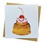 Cherry Bun Birthday Card, thumbnail 1 of 2