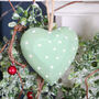Wooden Green Heart Christmas Tree Decoration, thumbnail 1 of 3