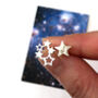 Mismatched Magic Star With Initial Earrings, thumbnail 10 of 12