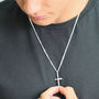 Sterling Silver Crucifix Pendant, thumbnail 1 of 4