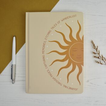 Personalised Sun Notebook Daily Gratitude Diary Planner, 3 of 5