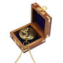 Personalised 9th Anniversary Brass Sundial Compass, thumbnail 2 of 12