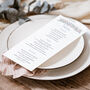 Personalised Wedding Menu With Wildflowers, thumbnail 4 of 7