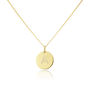 Westbourne Personalised 9ct Gold Initial Disc Pendant, thumbnail 8 of 12