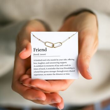 Friend Necklace – Gift For Best Friend, Meaningful Jewellery For Her, Thoughtful Birthday Gift, Long Distance Friendship Present, 7 of 7