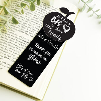 Personalised Apple Teacher Bookmarks Two Designs, 2 of 7