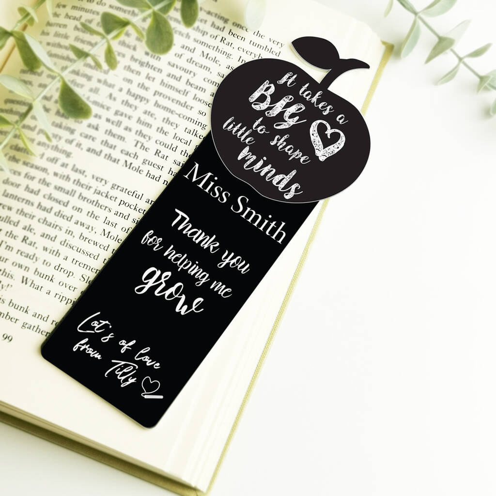 Personalised Apple Teacher Bookmarks Two Designs By Daisy Maison