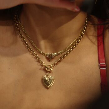 Sacred Heart Pendant Necklace, 7 of 12